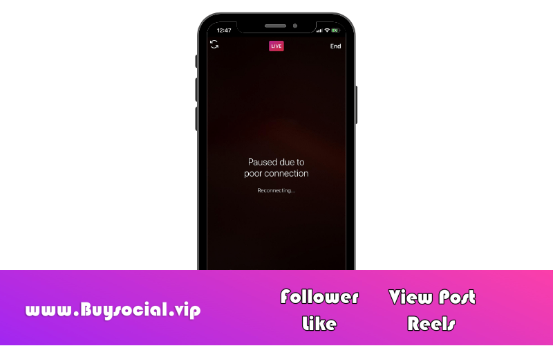 Poor connection on Instagram Live