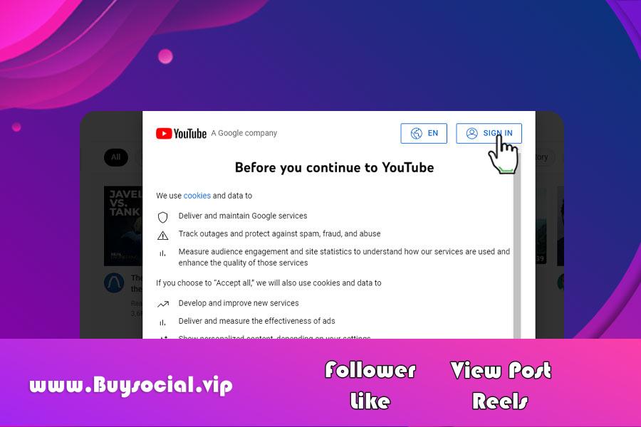 How to create an account on YouTube